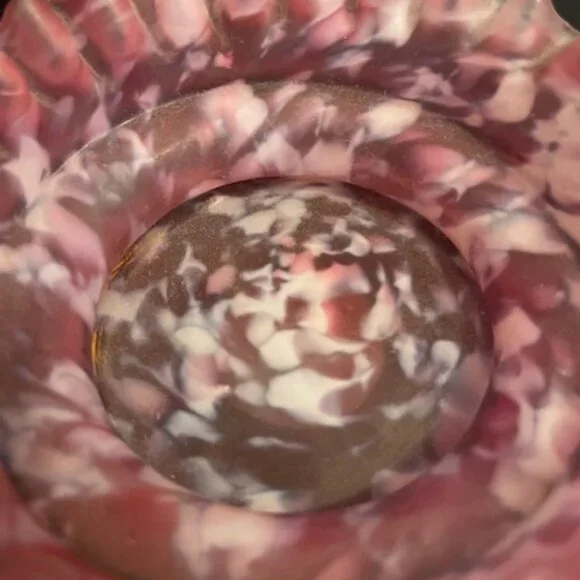 1960’s Fenton Rose Mist Trinket Dish Vintage - Picture 4 of 5